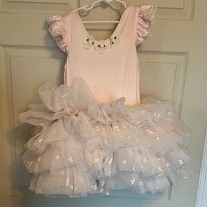 Dollcake Blush Pink Tulle Kids Tutu Dress